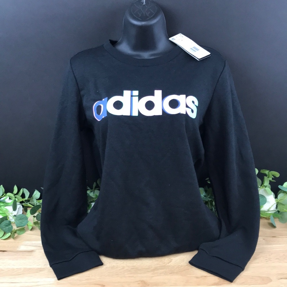 adidas Women's Multi-Color Logo Long Sleeve Top